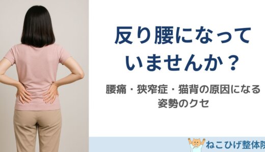 腰痛の原因は姿勢？反り腰チェックと改善のヒント