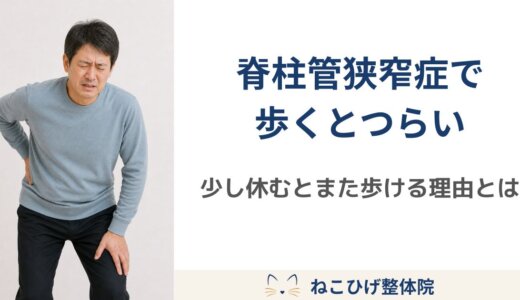 脊柱管狭窄症で歩くとつらくなる理由｜少し休むとまた歩ける原因とは