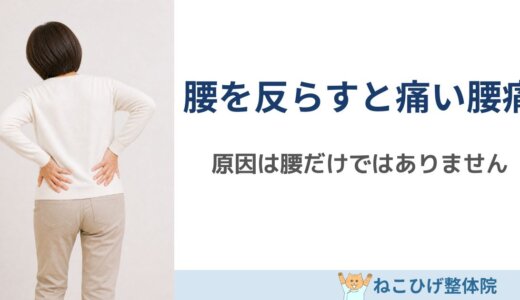 腰を反らすと痛い人に多い体の使い方｜反り腰・股関節の硬さとの関係